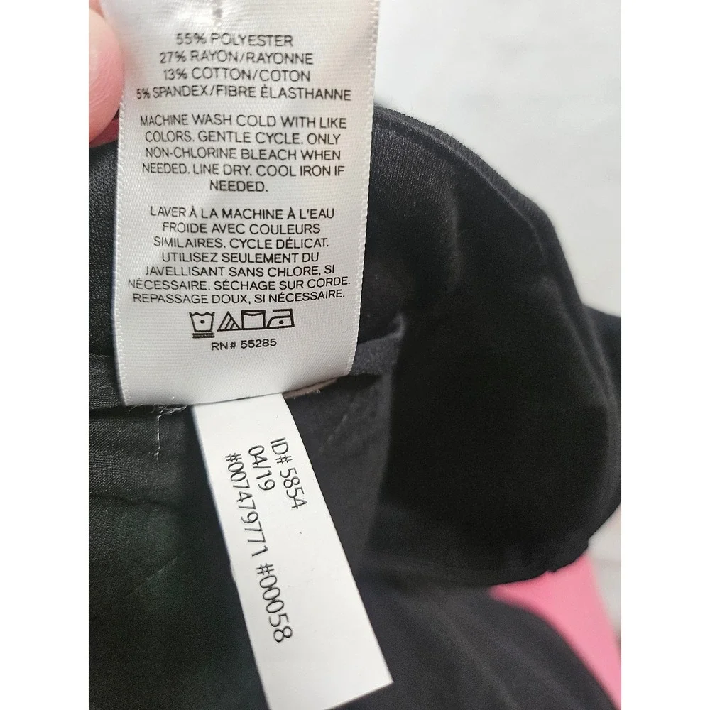 Express Black Mid Rise Skinny Stretch Plus Dress Pants Career Workwear Size 6R